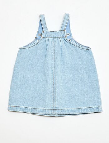 Salopette-vestito con 2 tasche applicate sul davanti