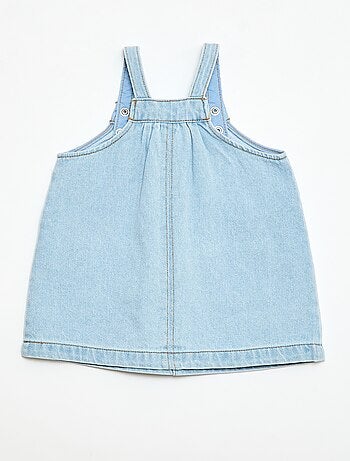 Salopette-vestito con 2 tasche applicate sul davanti