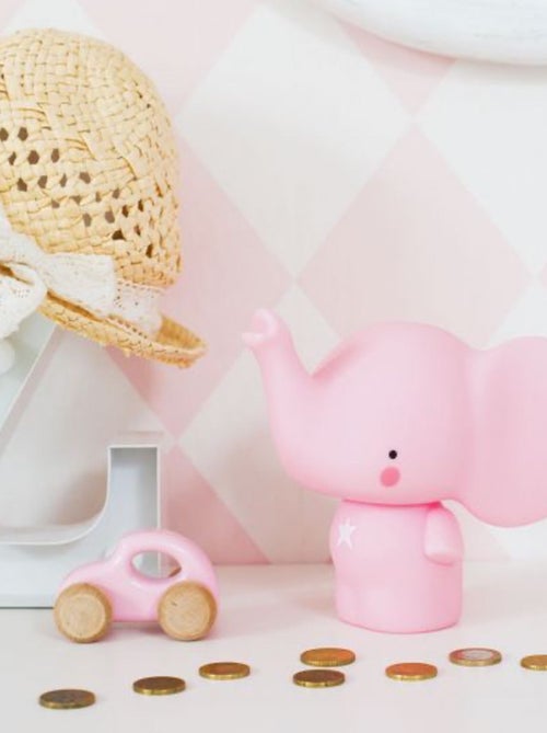 Salvadanaio per bambini, elefante rosa | A Little Lovely Company - Kiabi