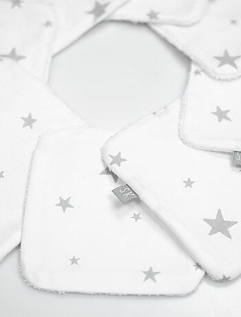 Salviette bebè lavabili in cotone 8 pezzi, stella | sevira kids | sevira kids
