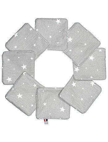 Salviette bebè lavabili in cotone 8 pezzi, stella | sevira kids | sevira kids