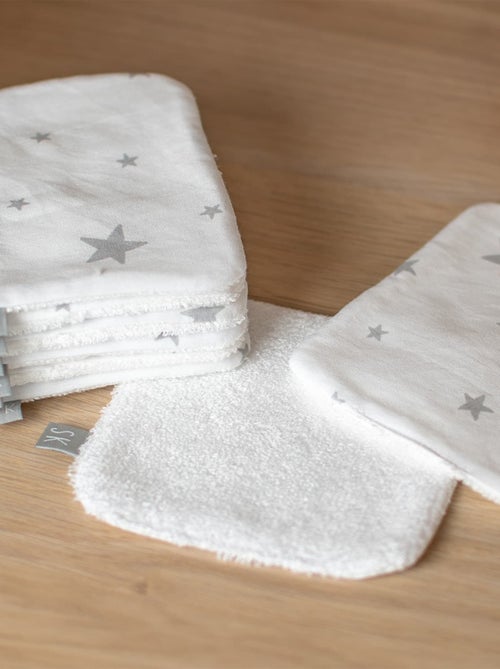 Salviette bebè lavabili in cotone 8 pezzi, stella | sevira kids | sevira kids - Kiabi Salviette bebè lavabili in cotone 8 pezzi, stella | sevira kids | sevira kids - Kiabi