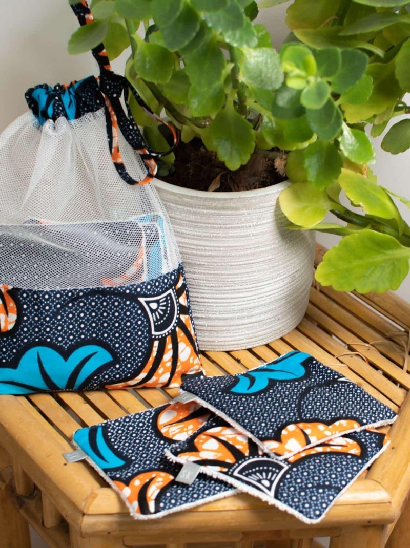 Salviette lavabili 8 pezzi, fiori di cera per matrimonio | SEVIRA KIDS Blu - Kiabi