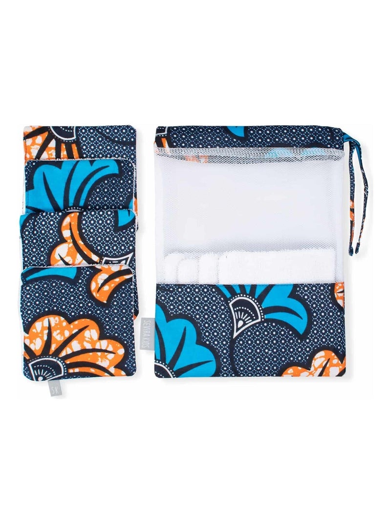 Salviette lavabili 8 pezzi, fiori di cera per matrimonio | SEVIRA KIDS Blu - Kiabi