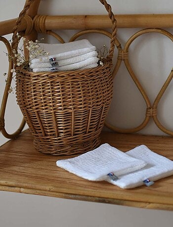 Salviette per bambini in garza di cotone lavabile 8 pezzi, jeanne | SEVIRA KIDS