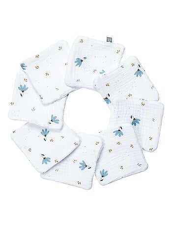 Salviette per bebè lavabili 8 pezzi, bleuet | sevira kids | sevira kids