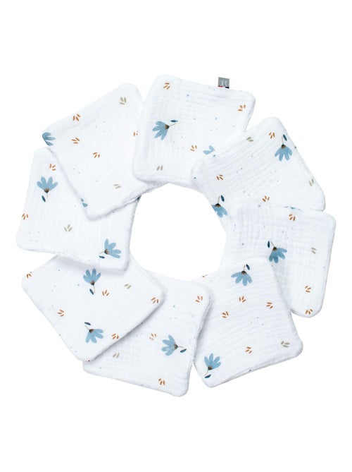 Salviette per bebè lavabili 8 pezzi, bleuet | sevira kids | sevira kids - Kiabi Salviette per bebè lavabili 8 pezzi, bleuet | sevira kids | sevira kids - Kiabi