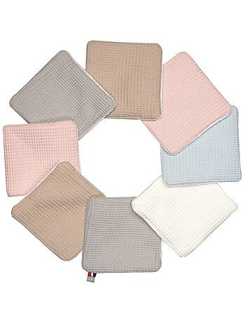 Salviette per bebè lavabili 8 pezzi, nido d'ape | sevira kids | sevira kids