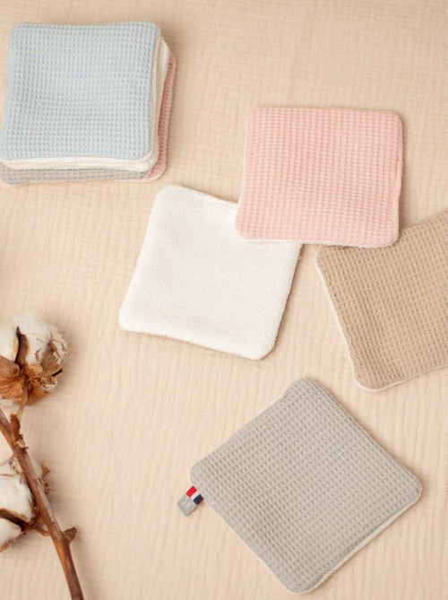 Salviette per bebè lavabili 8 pezzi, nido d'ape | sevira kids | sevira kids - Kiabi Salviette per bebè lavabili 8 pezzi, nido d'ape | sevira kids | sevira kids - Kiabi