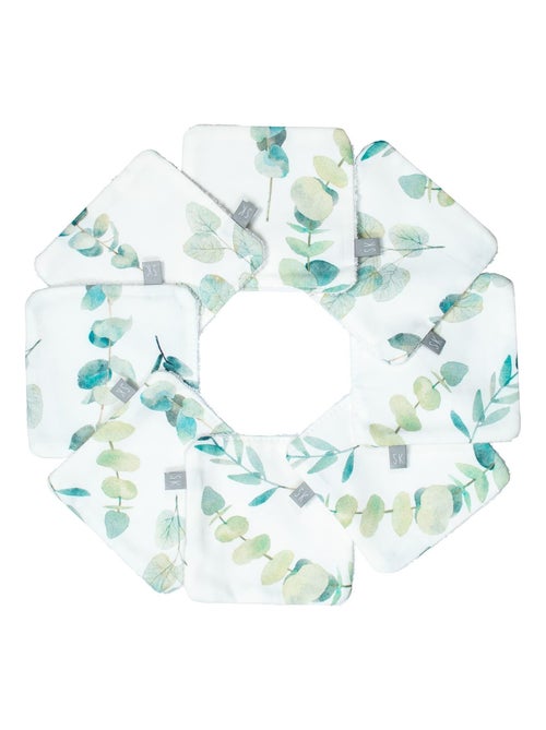 Salviettine lavabili in 100% cotone 8 pezzi, eucalyptus | SEVIRA KIDS - Kiabi