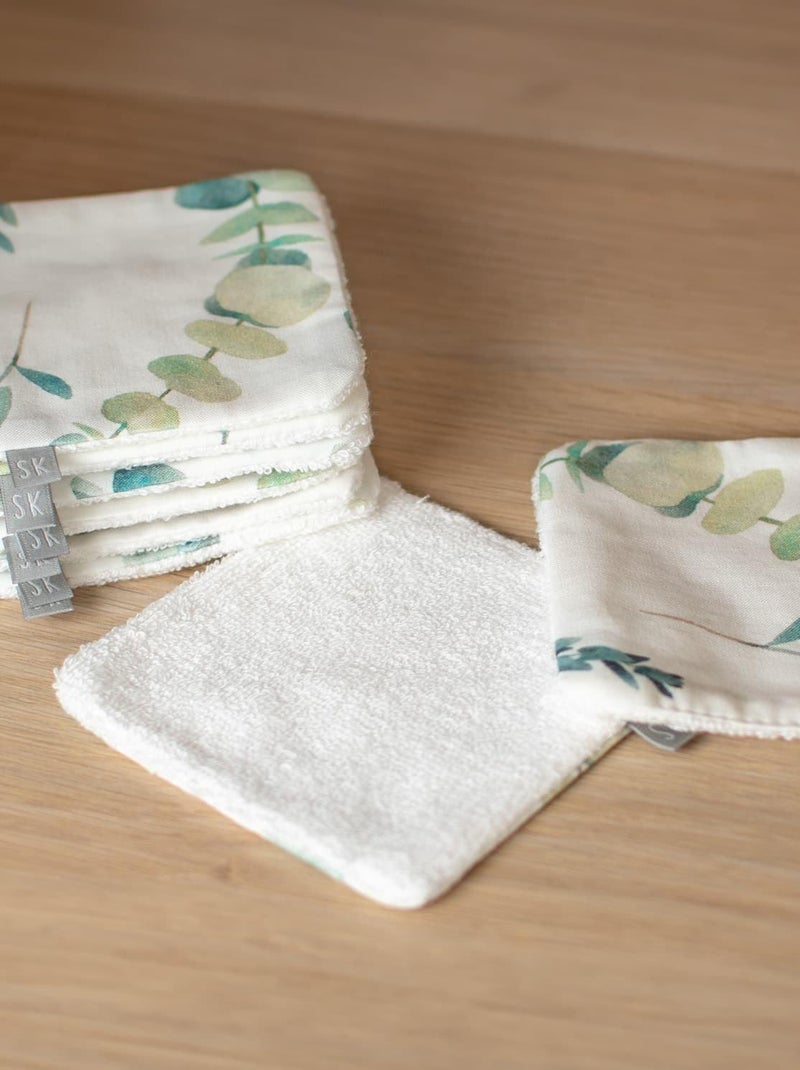 Salviettine lavabili in 100% cotone 8 pezzi, eucalyptus | SEVIRA KIDS Bianco - Kiabi