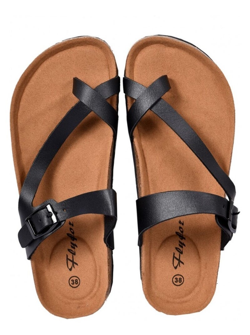 Sandale Donna PREMIUM Nero opaco - Kiabi