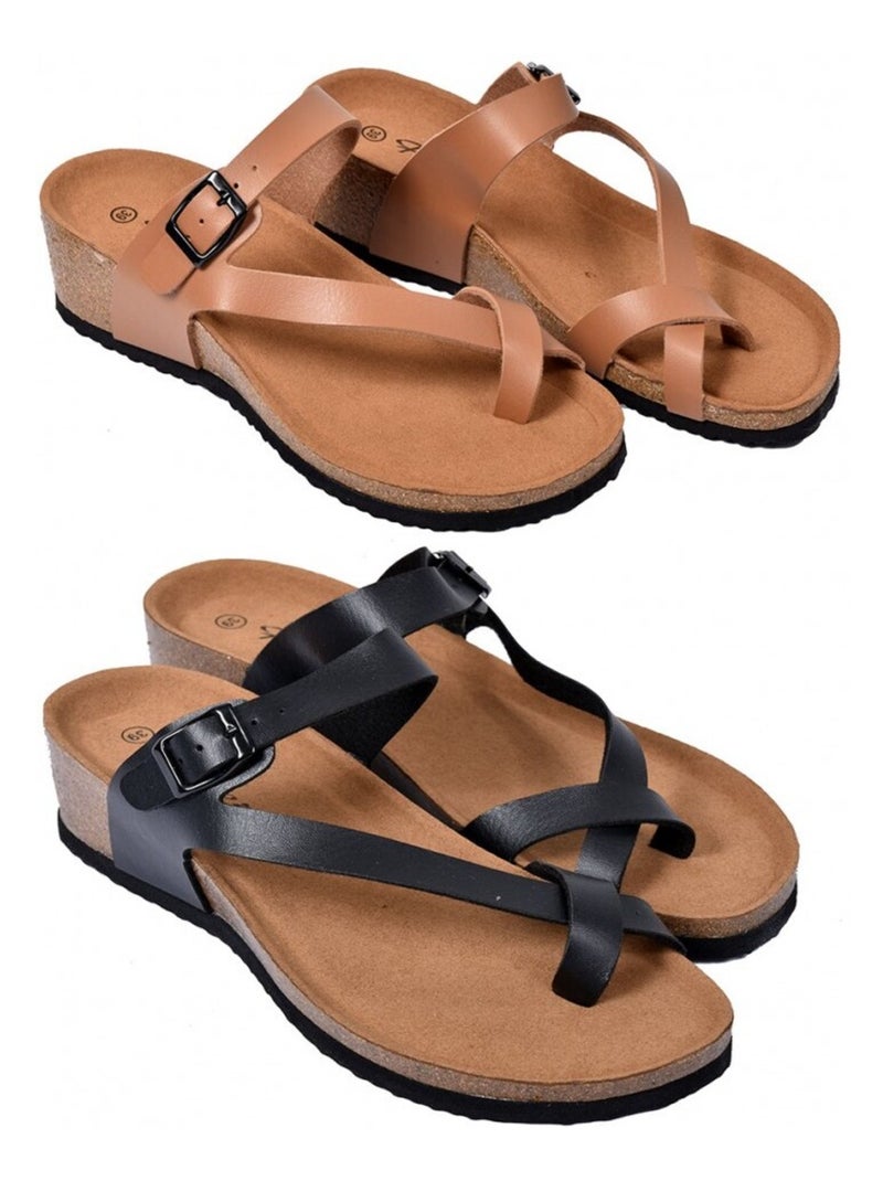 Sandale Donna PREMIUM Tortora - Kiabi