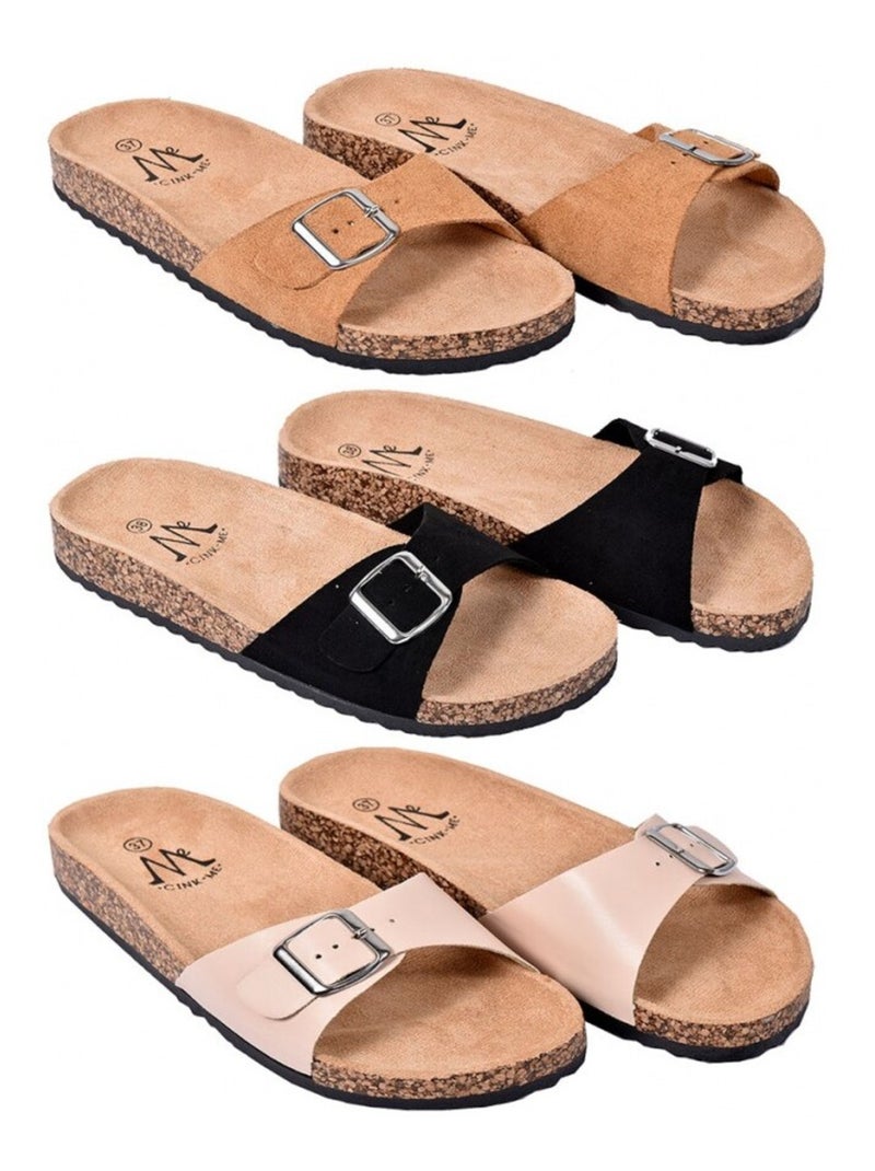 Sandale Mule Donna PREMIUM Beige - Kiabi