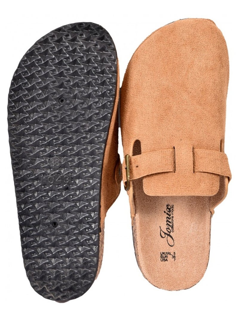 Sandale Mule Donna PREMIUM Cammello - Kiabi