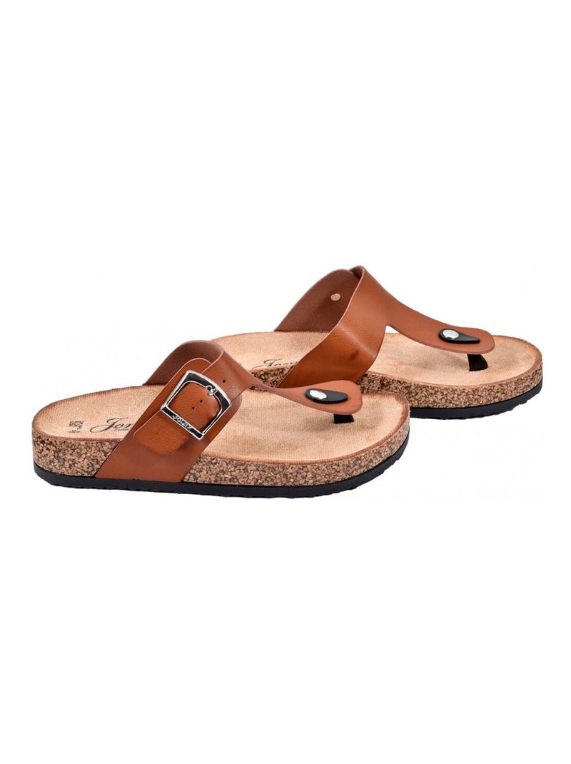 Sandale Mule Donna PREMIUM Cammello - Kiabi