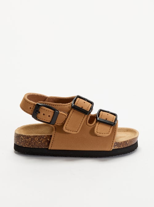 Sandali a doppia fascia con fibbie a contrasto - Kiabi Sandali a doppia fascia con fibbie a contrasto - Kiabi