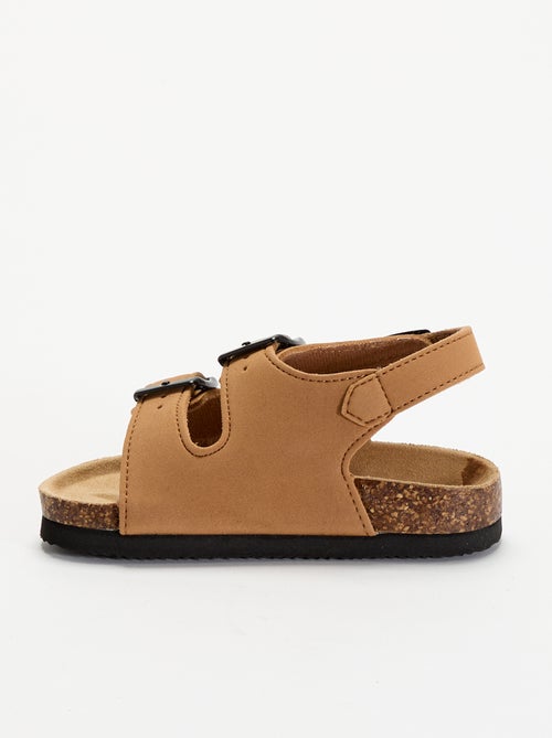 Sandali a doppia fascia con fibbie a contrasto - Kiabi Sandali a doppia fascia con fibbie a contrasto - Kiabi