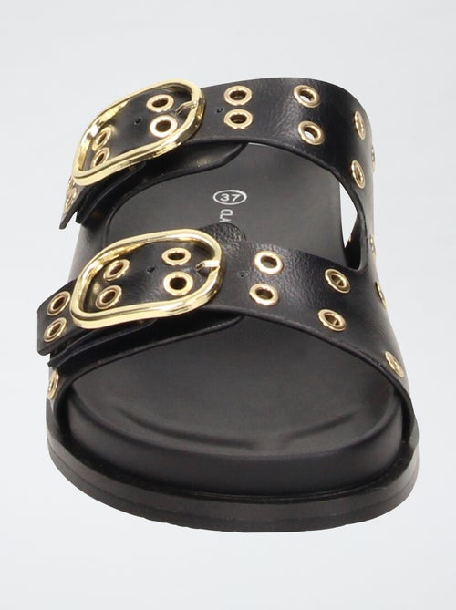 Sandali a doppia fascia con occhielli - Kiabi