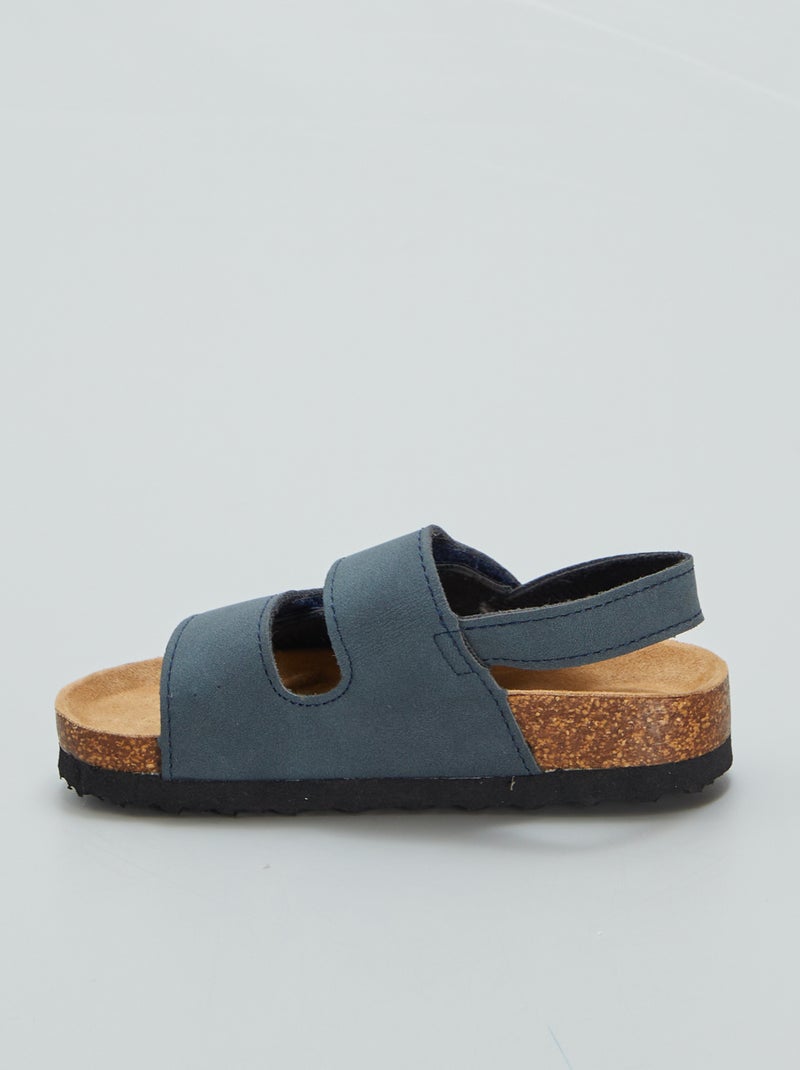 Sandali a doppio strappo BLU - Kiabi