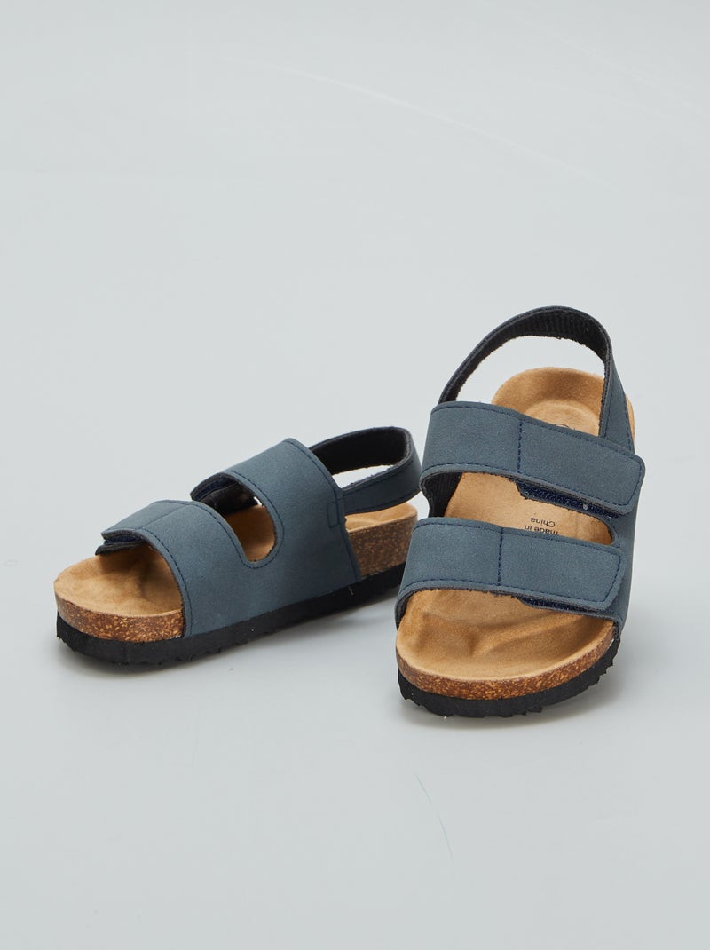 Sandali a doppio strappo BLU - Kiabi