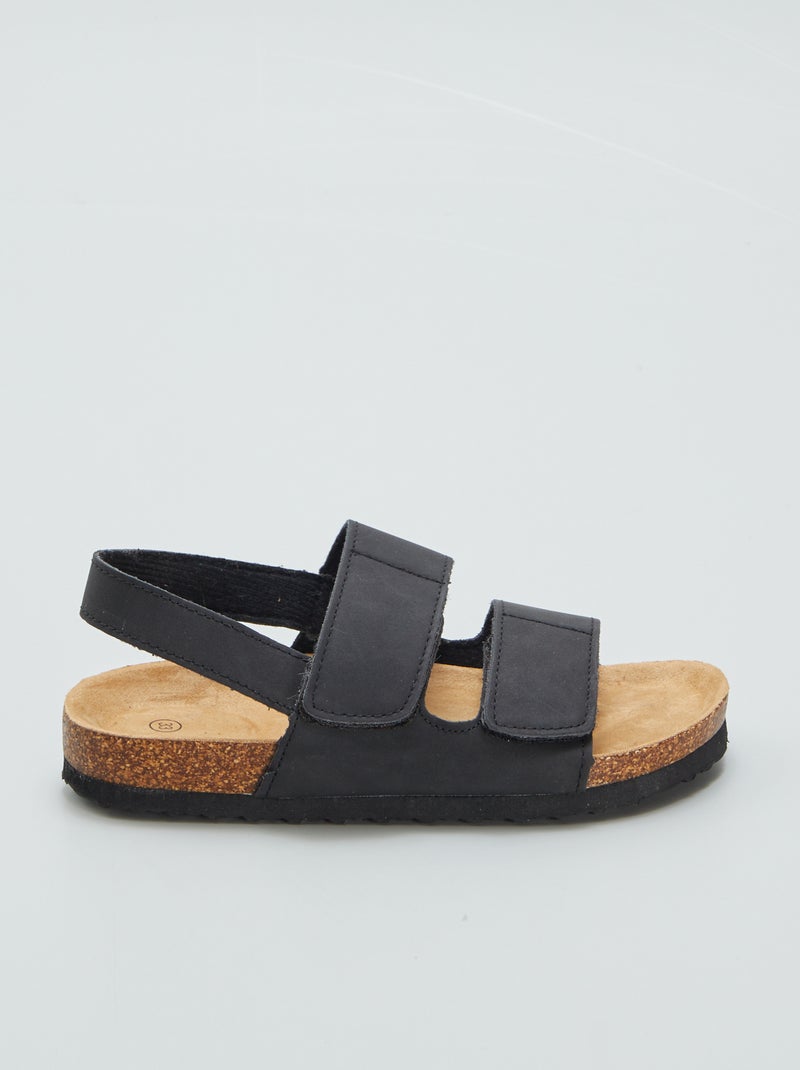 Sandali a doppio strappo NERO - Kiabi