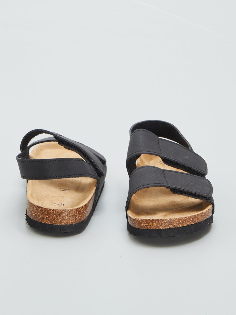 Sandali a doppio strappo NERO - Kiabi