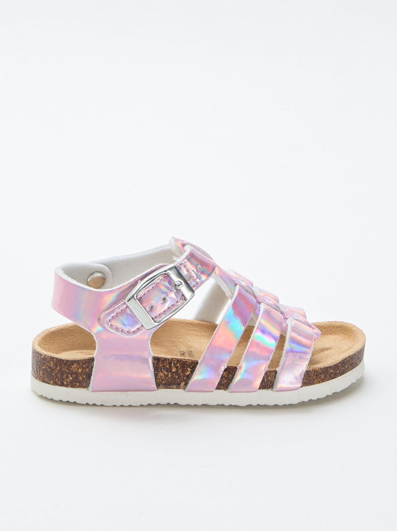 Sandali a tripla fascia Rosa - Kiabi