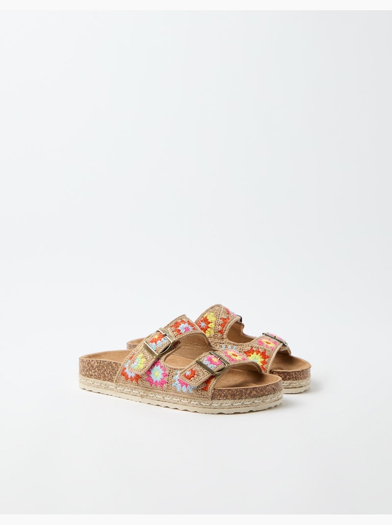 Sandali all'uncinetto, MO Fashion Beige - Kiabi
