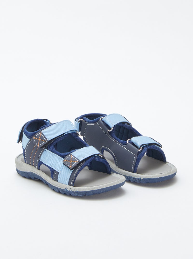 Sandali aperti con strappi BLU - Kiabi