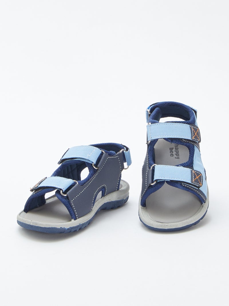 Sandali aperti con strappi BLU - Kiabi