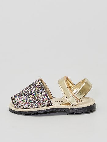 Scarpe primi passi da bambina estive sandali aperti bimba bimbi pelle a  strappo | AlbyShop