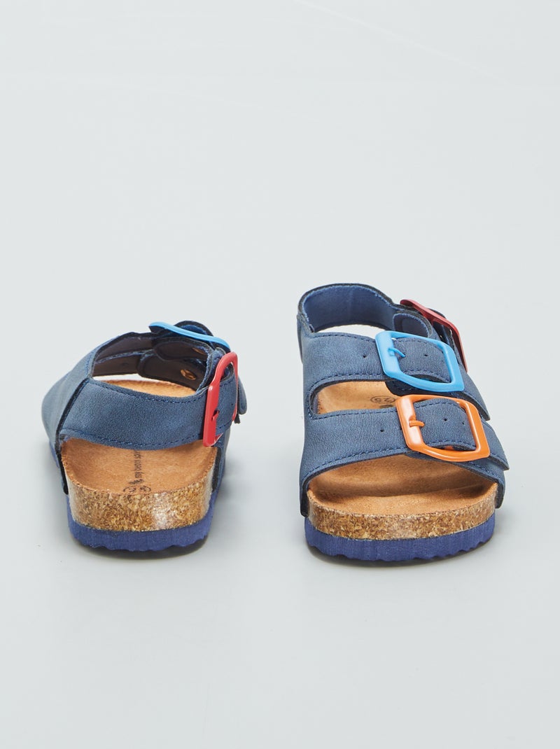 Sandali aperti multicolori nero - Kiabi