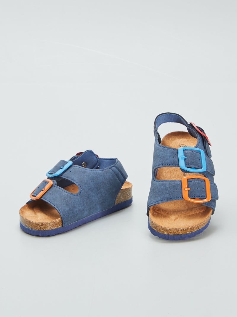 Sandali aperti multicolori nero - Kiabi