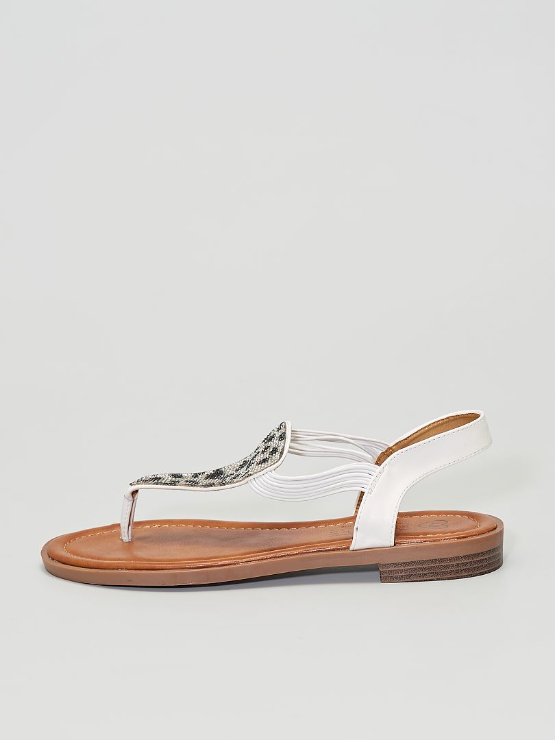 Sandali bassi bianco - Kiabi