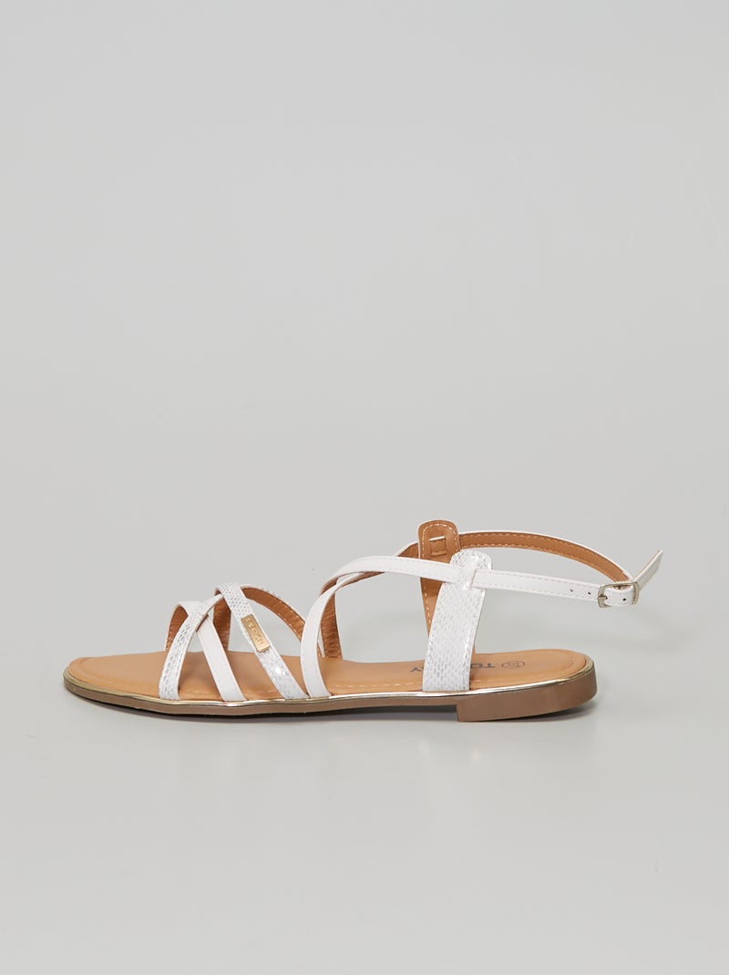 Sandali bassi bianco - Kiabi