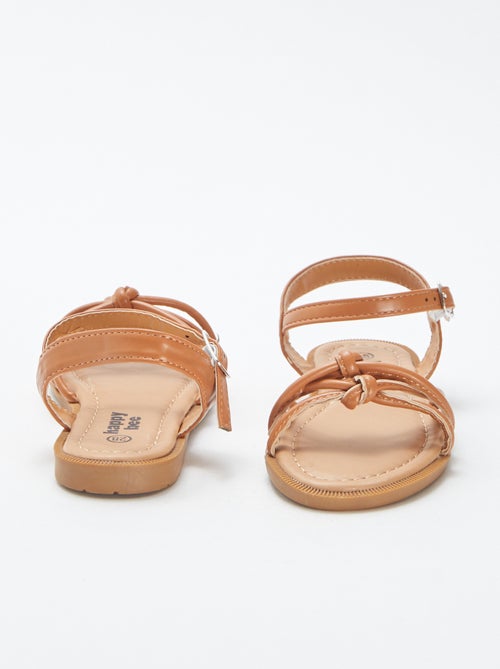 Sandali bassi con cinturini intrecciati - Kiabi