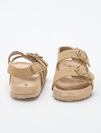 Sandali bassi con cinturino di supporto alla caviglia regolabile con velcro