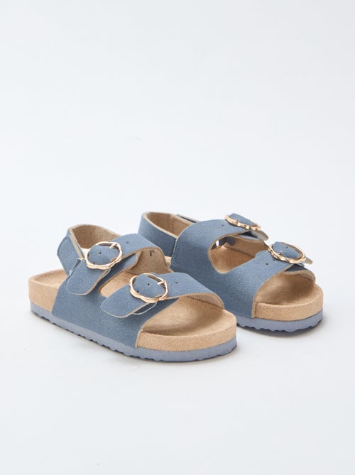 Sandali bassi con cinturino di supporto alla caviglia regolabile con velcro - Kiabi