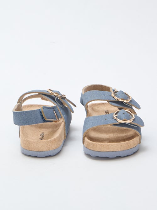 Sandali bassi con cinturino di supporto alla caviglia regolabile con velcro - Kiabi