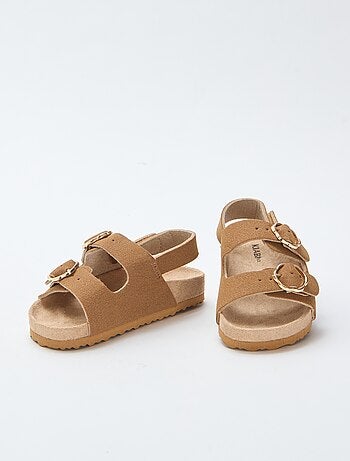 Sandali bassi con cinturino di supporto alla caviglia regolabile con velcro