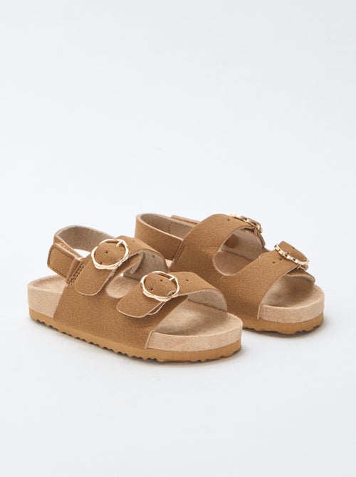 Sandali bassi con cinturino di supporto alla caviglia regolabile con velcro - Kiabi