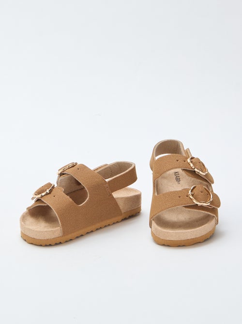 Sandali bassi con cinturino di supporto alla caviglia regolabile con velcro - Kiabi