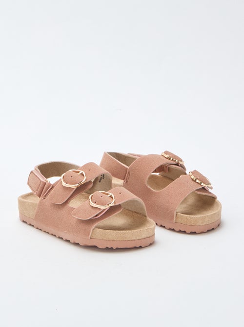 Sandali bassi con cinturino di supporto alla caviglia regolabile con velcro - Kiabi