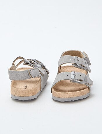 Sandali bassi in ecopelle scamosciata