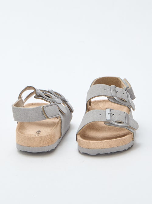 Sandali bassi in ecopelle scamosciata - Kiabi