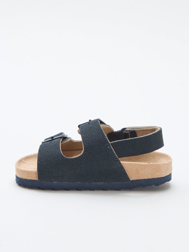 Sandali bassi in simil suede Blu - Kiabi
