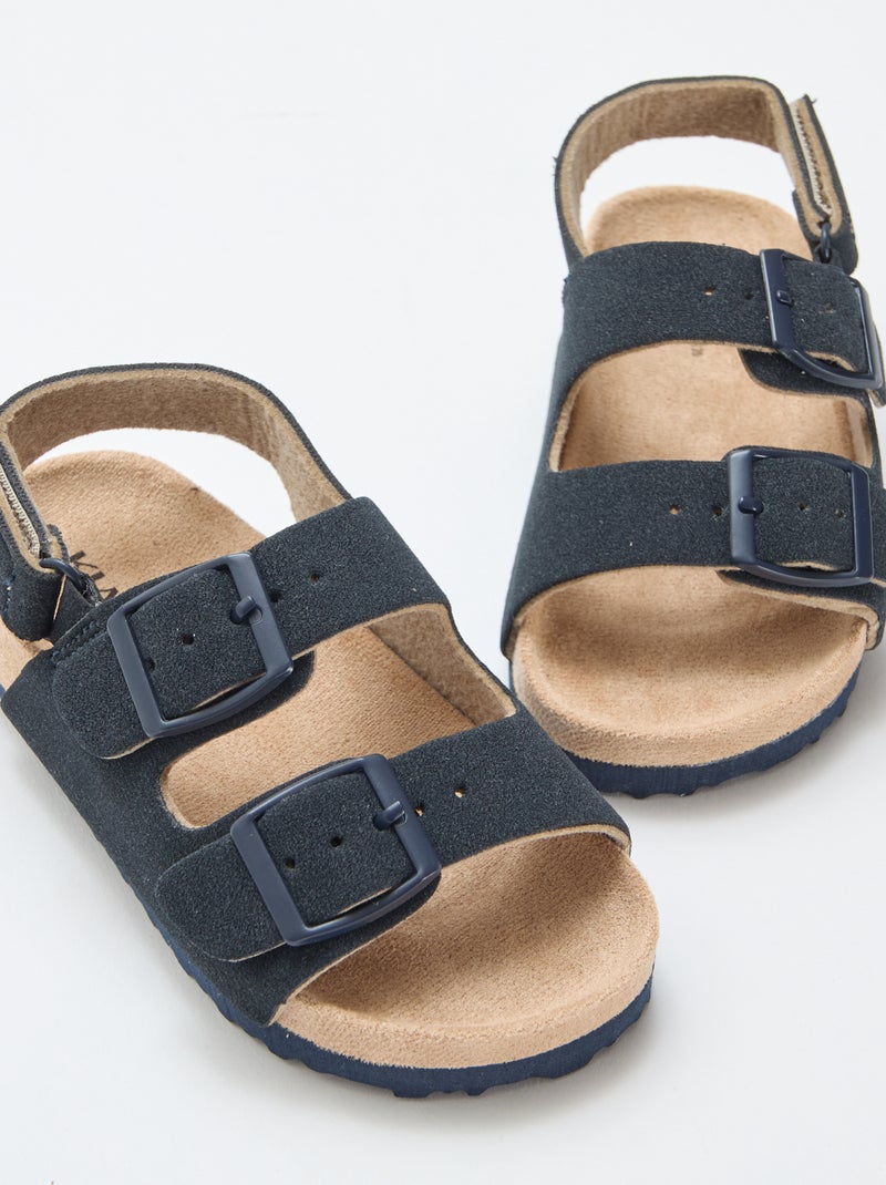 Sandali bassi in simil suede Blu - Kiabi