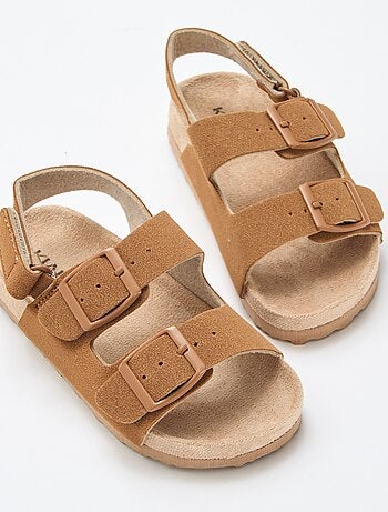 Sandali bassi in simil suede