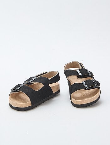 Sandali bassi in ecopelle scamosciata